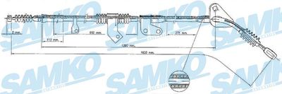 C0393B SAMKO Тросик, cтояночный тормоз