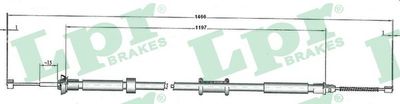 C1084B LPR Тросик, cтояночный тормоз
