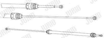 432929J JURID Тросик, cтояночный тормоз