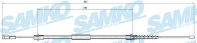 C0645B SAMKO Тросик, cтояночный тормоз