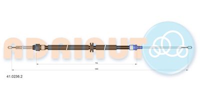 4102362 ADRIAUTO Тросик, cтояночный тормоз
