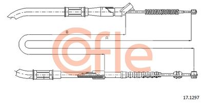 92171297 COFLE Тросик, cтояночный тормоз