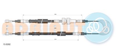 130292 ADRIAUTO Тросик, cтояночный тормоз