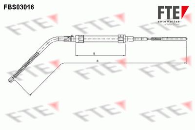 FBS03016 FTE Тросик, cтояночный тормоз