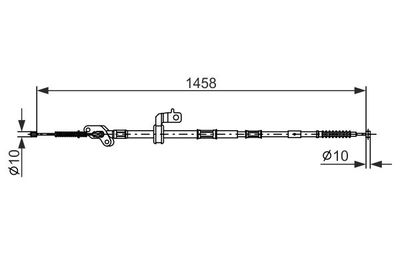 1987482903 BOSCH Тросик, cтояночный тормоз