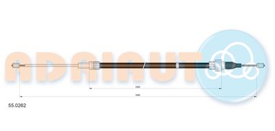 550262 ADRIAUTO Тросик, cтояночный тормоз