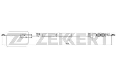 BZ1137 ZEKKERT Тросик, cтояночный тормоз