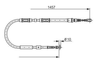 1987482900 BOSCH Тросик, cтояночный тормоз