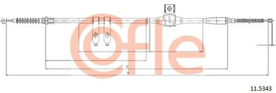 115343 COFLE Тросик, cтояночный тормоз