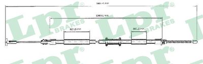 C0600B LPR Тросик, cтояночный тормоз