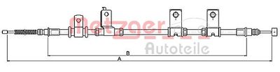 173504A METZGER Тросик, cтояночный тормоз