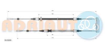 330233 ADRIAUTO Тросик, cтояночный тормоз