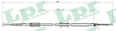 C0015B LPR Тросик, cтояночный тормоз