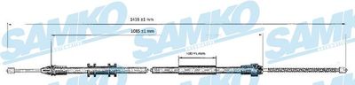 C0699B SAMKO Тросик, cтояночный тормоз