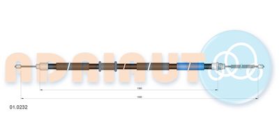 010232 ADRIAUTO Тросик, cтояночный тормоз