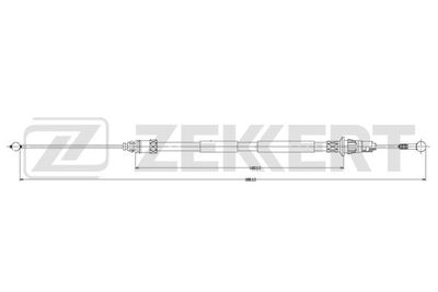 BZ1099 ZEKKERT Тросик, cтояночный тормоз