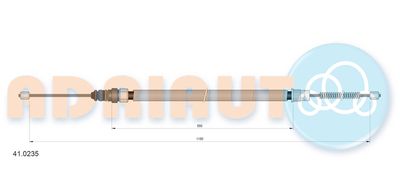 410235 ADRIAUTO Тросик, cтояночный тормоз