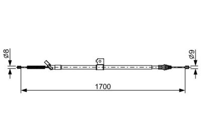 1987482631 BOSCH Тросик, cтояночный тормоз