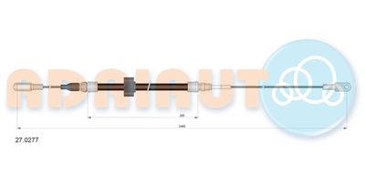 270277 ADRIAUTO Тросик, cтояночный тормоз