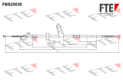 9250619 FTE Тросик, cтояночный тормоз