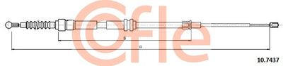 107437 COFLE Тросик, cтояночный тормоз