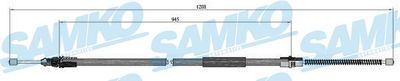 C0705B SAMKO Тросик, cтояночный тормоз