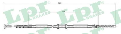 C0843B LPR Тросик, cтояночный тормоз