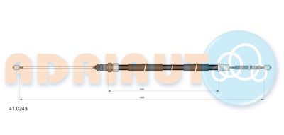 410243 ADRIAUTO Тросик, cтояночный тормоз