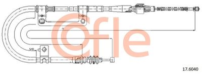 176040 COFLE Тросик, cтояночный тормоз