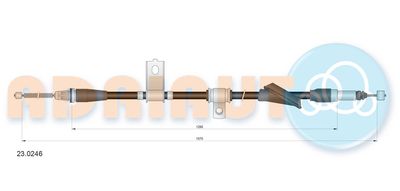 230246 ADRIAUTO Тросик, cтояночный тормоз