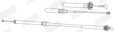 432995J JURID Тросик, cтояночный тормоз