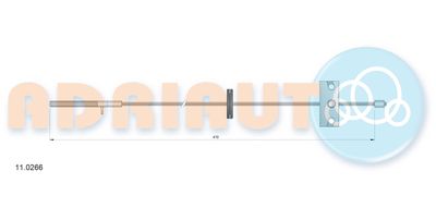 110266 ADRIAUTO Тросик, cтояночный тормоз