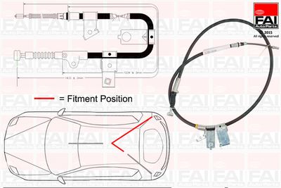 FBC0109 FAI AutoParts Тросик, cтояночный тормоз