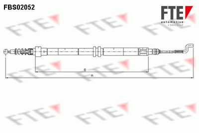 9250055 FTE Тросик, cтояночный тормоз