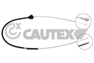 105153 CAUTEX Тросик, cтояночный тормоз