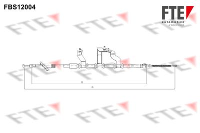 FBS12004 FTE Тросик, cтояночный тормоз