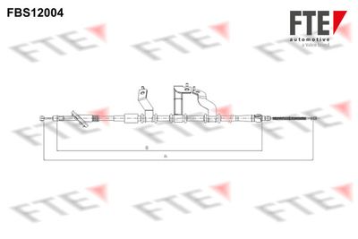 9250394 FTE Тросик, cтояночный тормоз