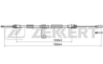 BZ1077 ZEKKERT Тросик, cтояночный тормоз