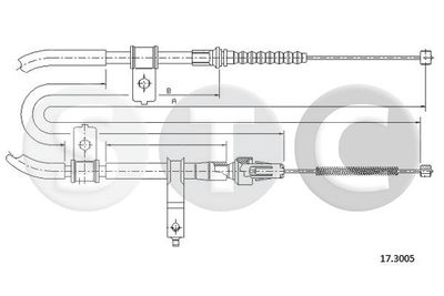 T483868 STC Тросик, cтояночный тормоз