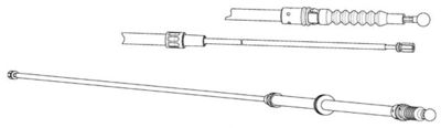 VW02203 CEF Тросик, cтояночный тормоз