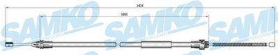 C0687B SAMKO Тросик, cтояночный тормоз