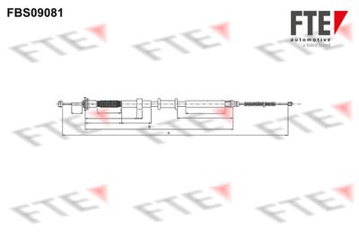 FBS09081 FTE Тросик, cтояночный тормоз