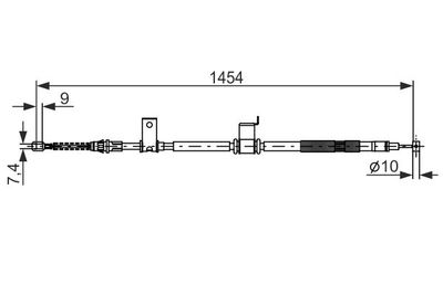 1987482294 BOSCH Тросик, cтояночный тормоз