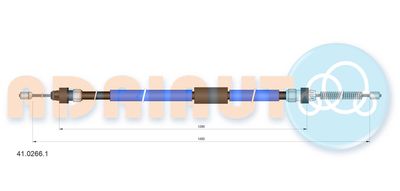 4102661 ADRIAUTO Тросик, cтояночный тормоз