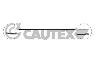 038507 CAUTEX Тросик, cтояночный тормоз