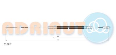 050217 ADRIAUTO Тросик, cтояночный тормоз