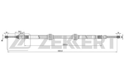 BZ1322 ZEKKERT Тросик, cтояночный тормоз