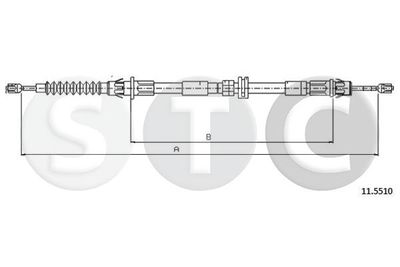 T481801 STC Тросик, cтояночный тормоз