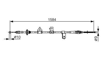 1987482099 BOSCH Тросик, cтояночный тормоз