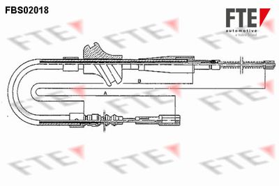 FBS02018 FTE Тросик, cтояночный тормоз